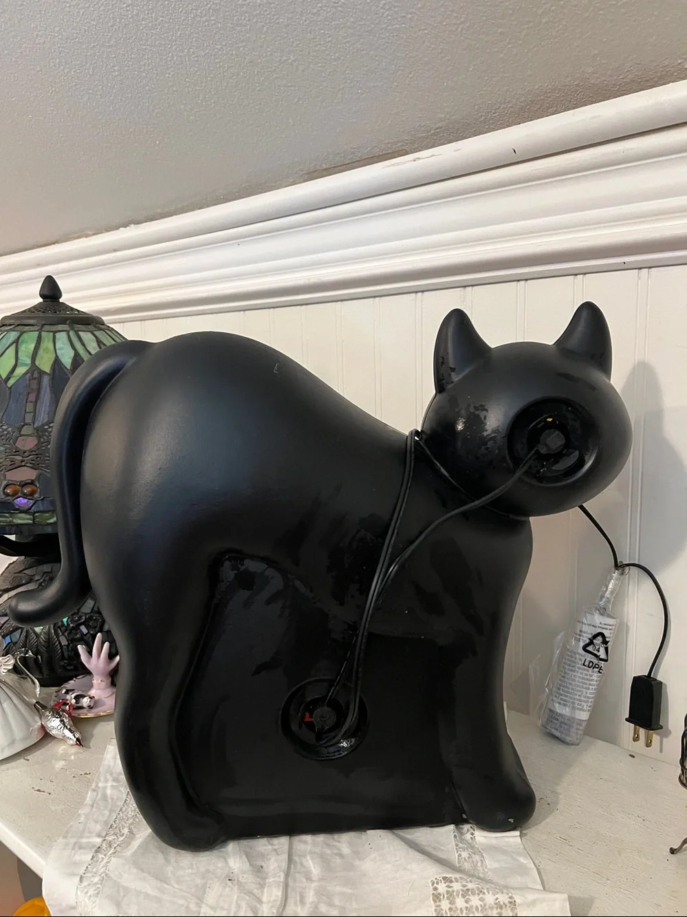 Black Cat Halloween Blow mold 13.5”